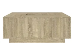 Mesa de centro madera de ingeniería roble Sonoma 100x100x40 cm