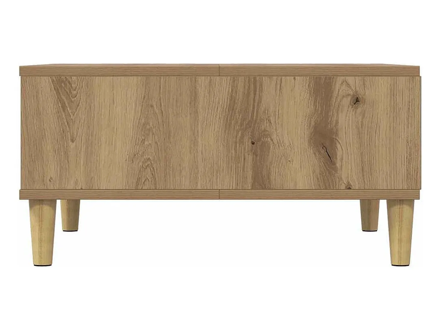 Mesa de centro madera de ingeniería roble artisan 60x60x30 cm