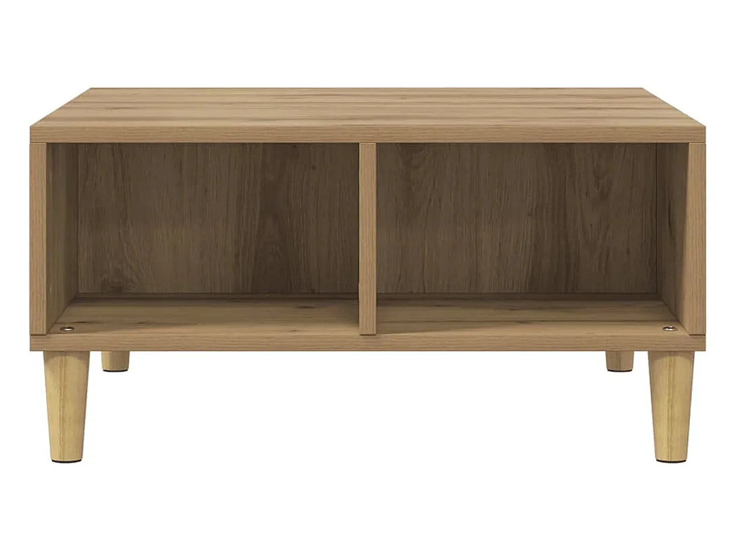 Mesa de centro madera de ingeniería roble artisan 60x60x30 cm