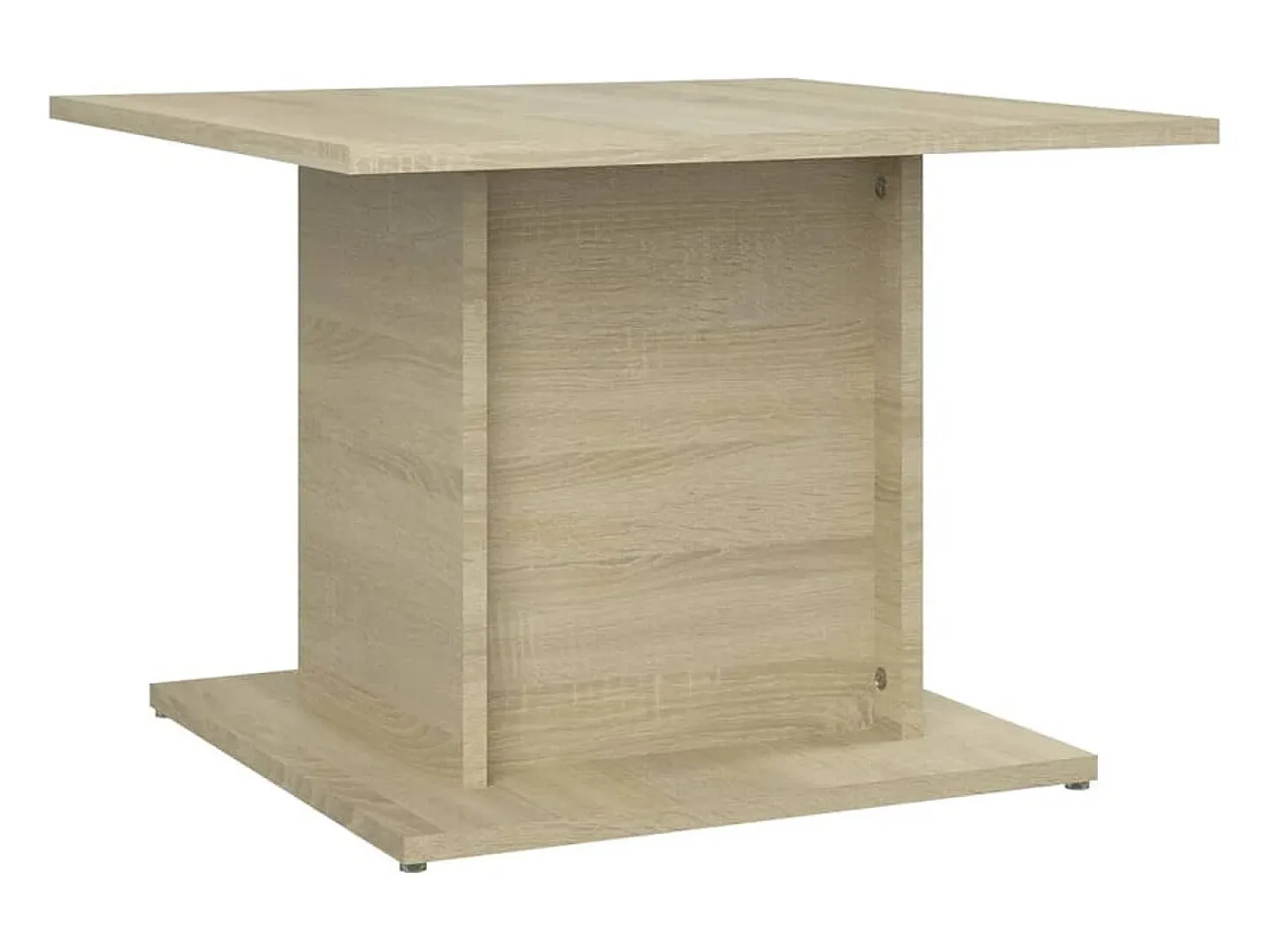 Mesa de centro madera ingeniería roble Sonoma 55,5x55,5x40 cm