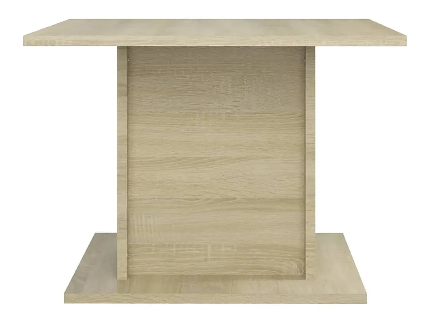 Mesa de centro madera ingeniería roble Sonoma 55,5x55,5x40 cm