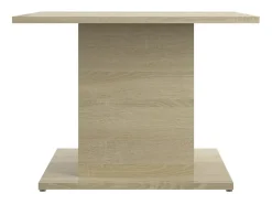 Mesa de centro madera ingeniería roble Sonoma 55,5x55,5x40 cm