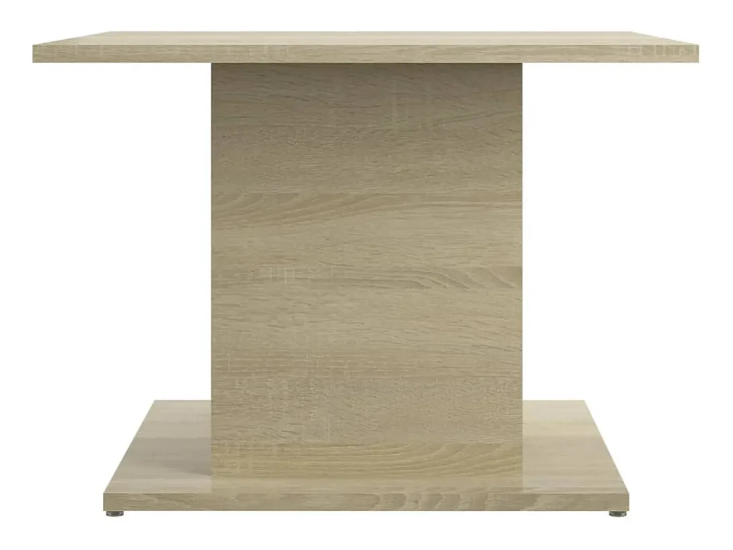 Mesa de centro madera ingeniería roble Sonoma 55,5x55,5x40 cm