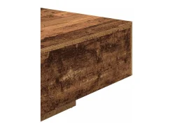 Mesa de centro madera ingeniería madera envejecida 85x55x31 cm