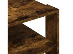 Mesa de centro madera ingeniería roble ahumado 59,5x59,5x40 cm