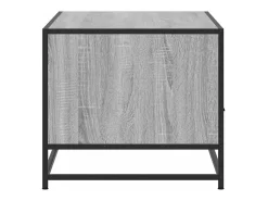 Mesa de centro madera ingeniería metal gris Sonoma 100x50x45cm