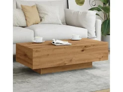 Mesa de centro madera ingeniería roble artisan 100x49,5x31 cm