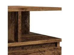Mesa de centro madera ingeniería madera envejecida 90x49x45 cm