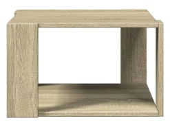 Mesa de centro madera ingeniería roble Sonoma 51,5x51,5x30 cm