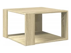 Mesa de centro madera ingeniería roble Sonoma 51,5x51,5x30 cm
