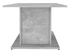 Mesa de centro madera ingeniería gris hormigón 102x55,5x40 cm
