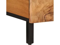 Mesa de centro madera maciza de acacia 80x50x40 cm