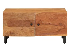 Mesa de centro madera maciza de acacia 80x50x40 cm