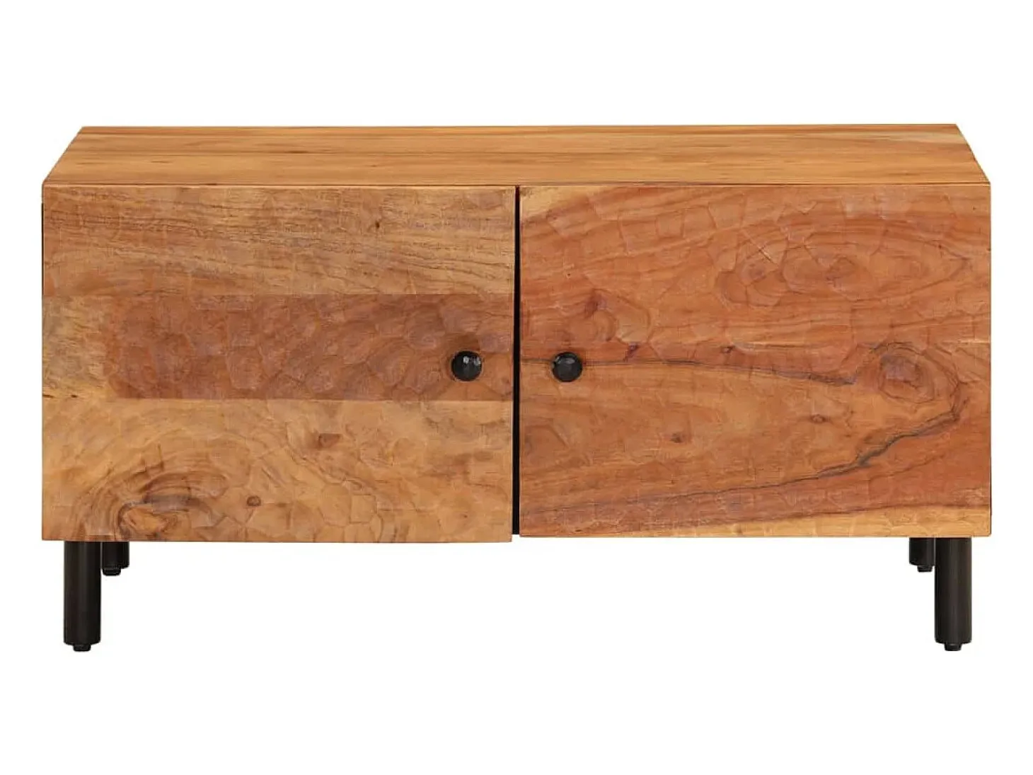 Mesa de centro madera maciza de acacia 80x50x40 cm