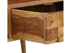 Mesa de centro madera maciza sheesham acabado miel 110x50x37 cm