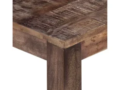 Mesa de centro madera maciza de mango 50x50x35 cm