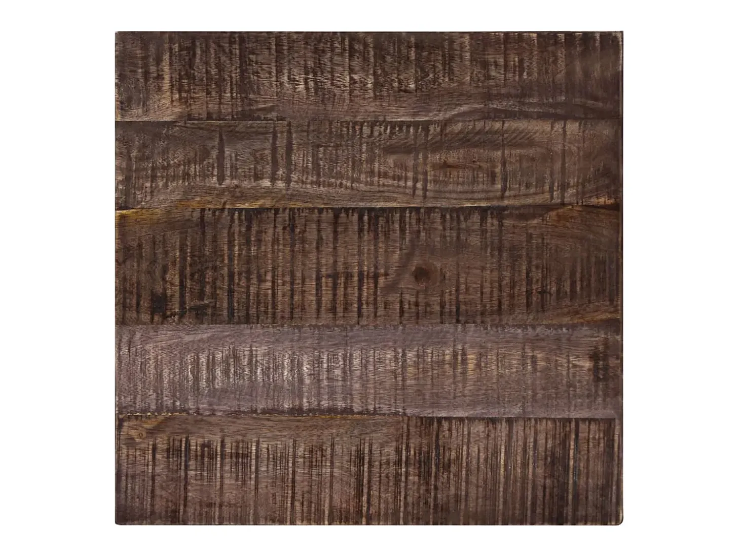 Mesa de centro madera maciza de mango 50x50x35 cm