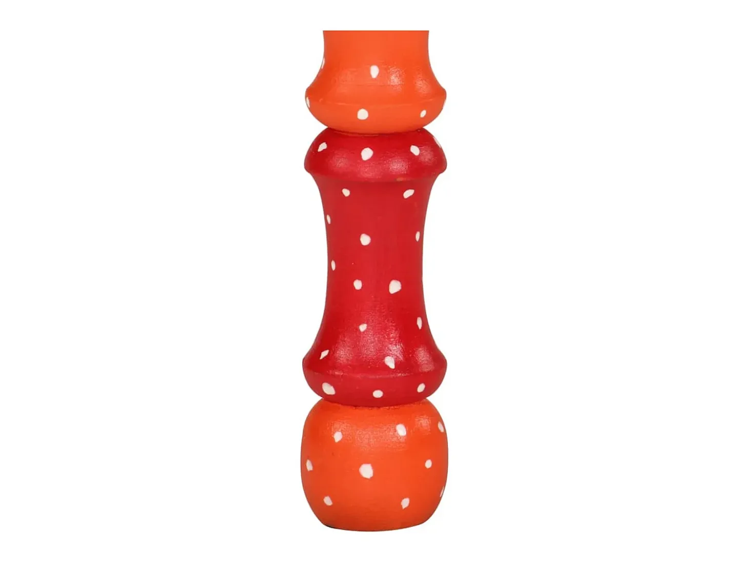Mesa de centro madera maciza de mango naranja pintada a mano