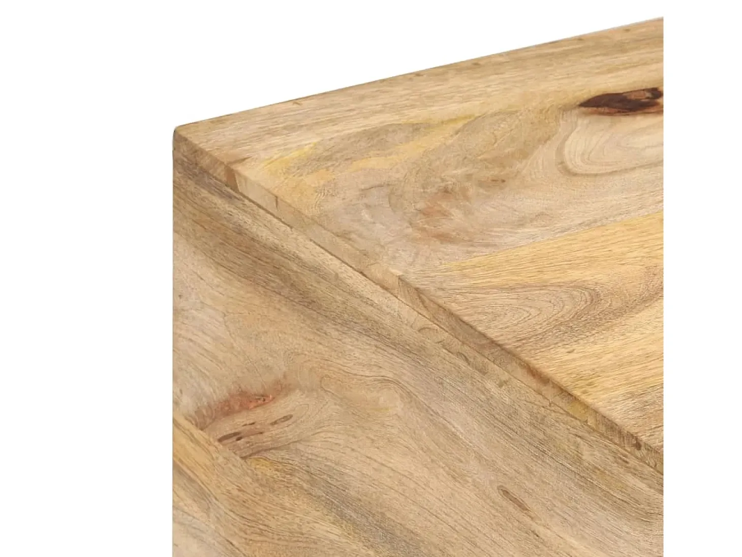 Mesa de centro madera maciza de mango 67x67x45 cm