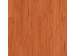 Mesa de centro madera maciza de pino marrón cera 100x100x40 cm