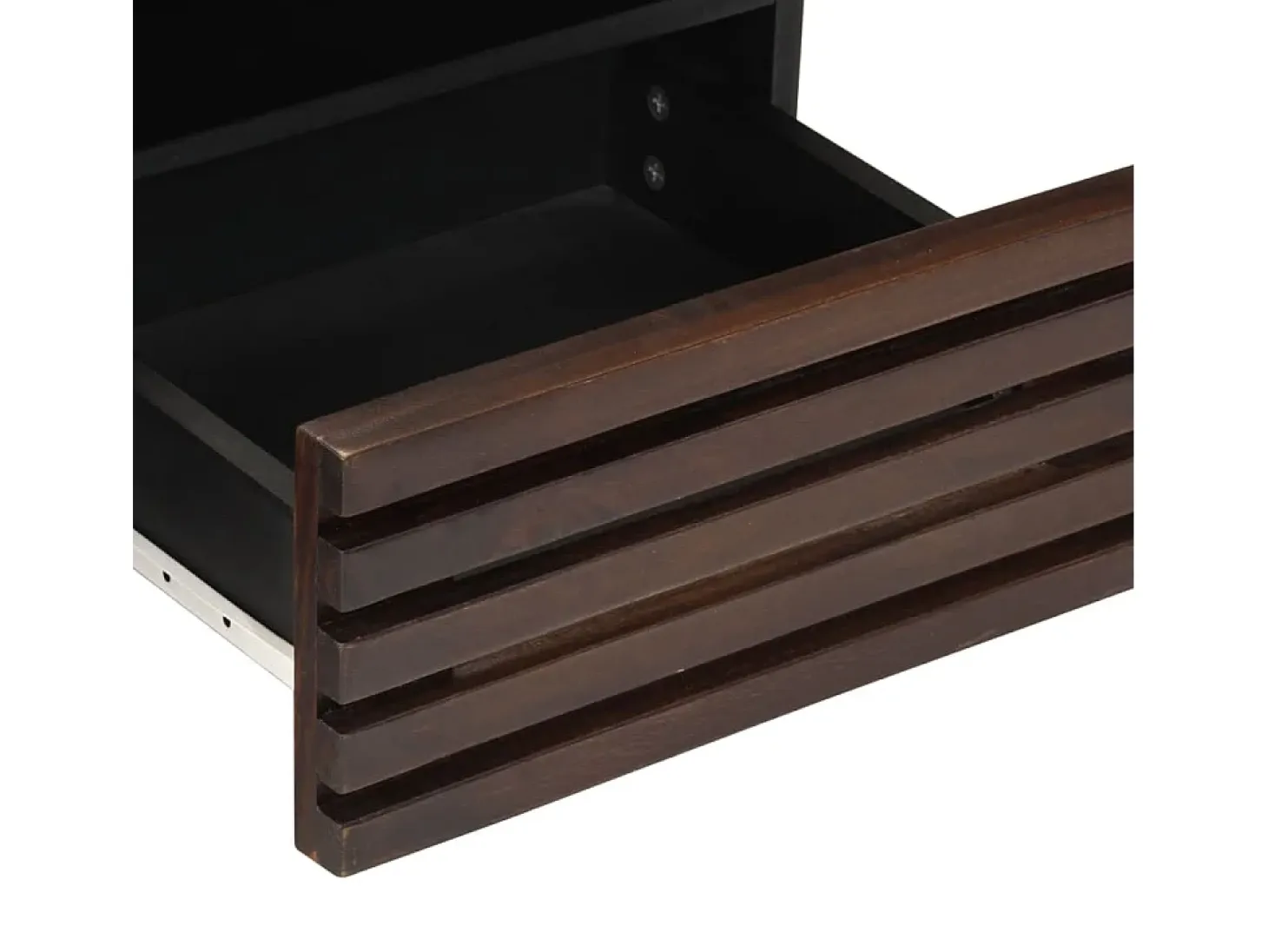 Mesa de centro madera maciza mango marrón 80x55x40 cm