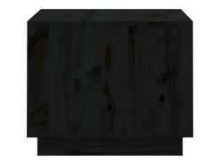 Mesa de centro madera maciza de pino negro 120x50x40,5 cm