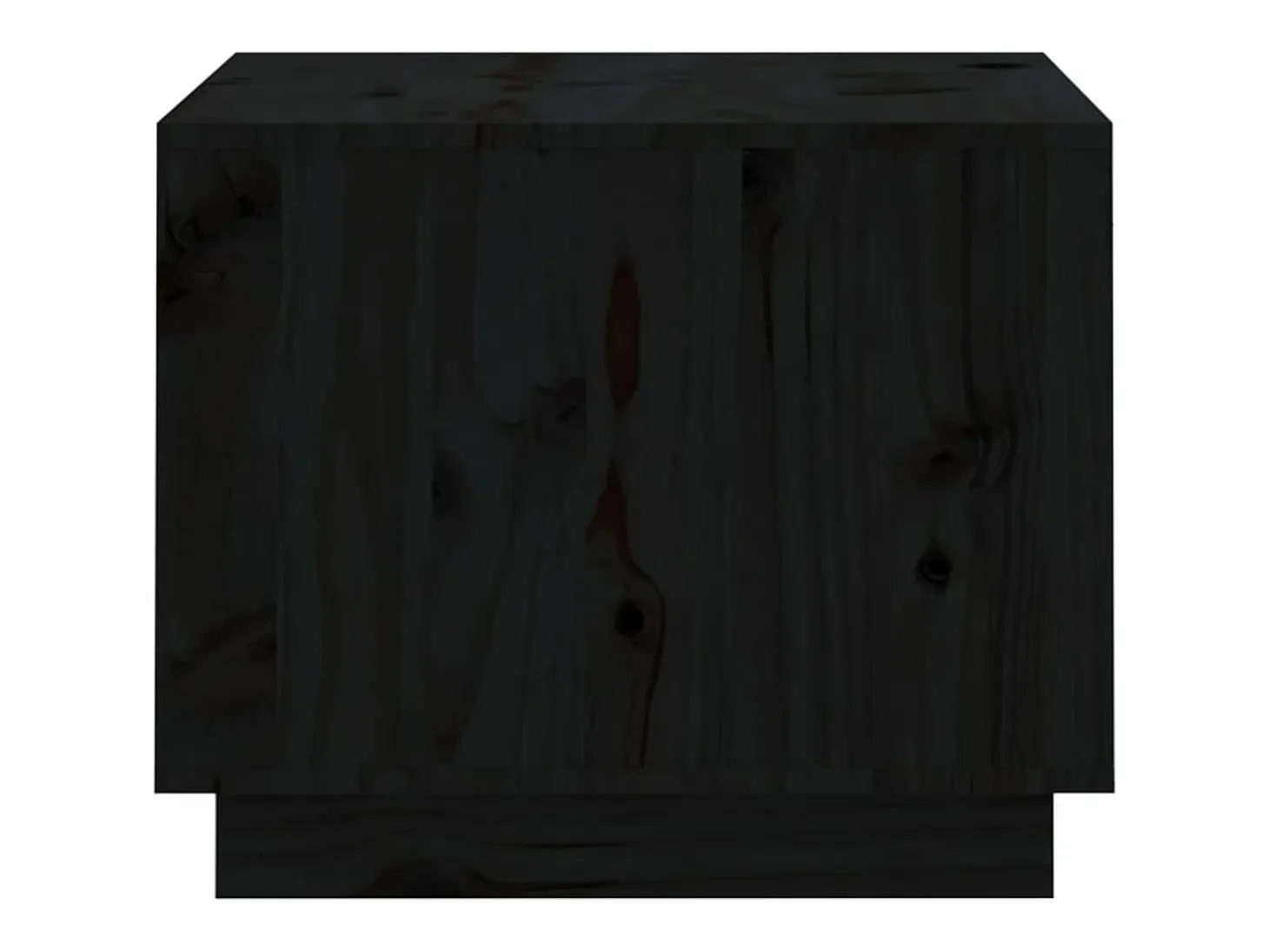 Mesa de centro madera maciza de pino negro 120x50x40,5 cm