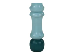 Mesa de centro madera maciza de mango turquesa pintada a mano