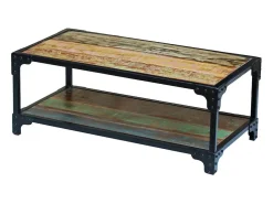 Mesa de centro madera maciza reciclada