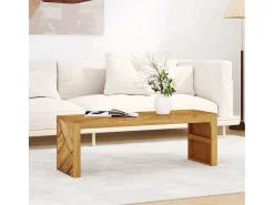 Mesa de centro madera maciza de teca 110x35x38 cm