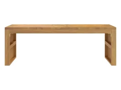 Mesa de centro madera maciza de teca 110x35x38 cm