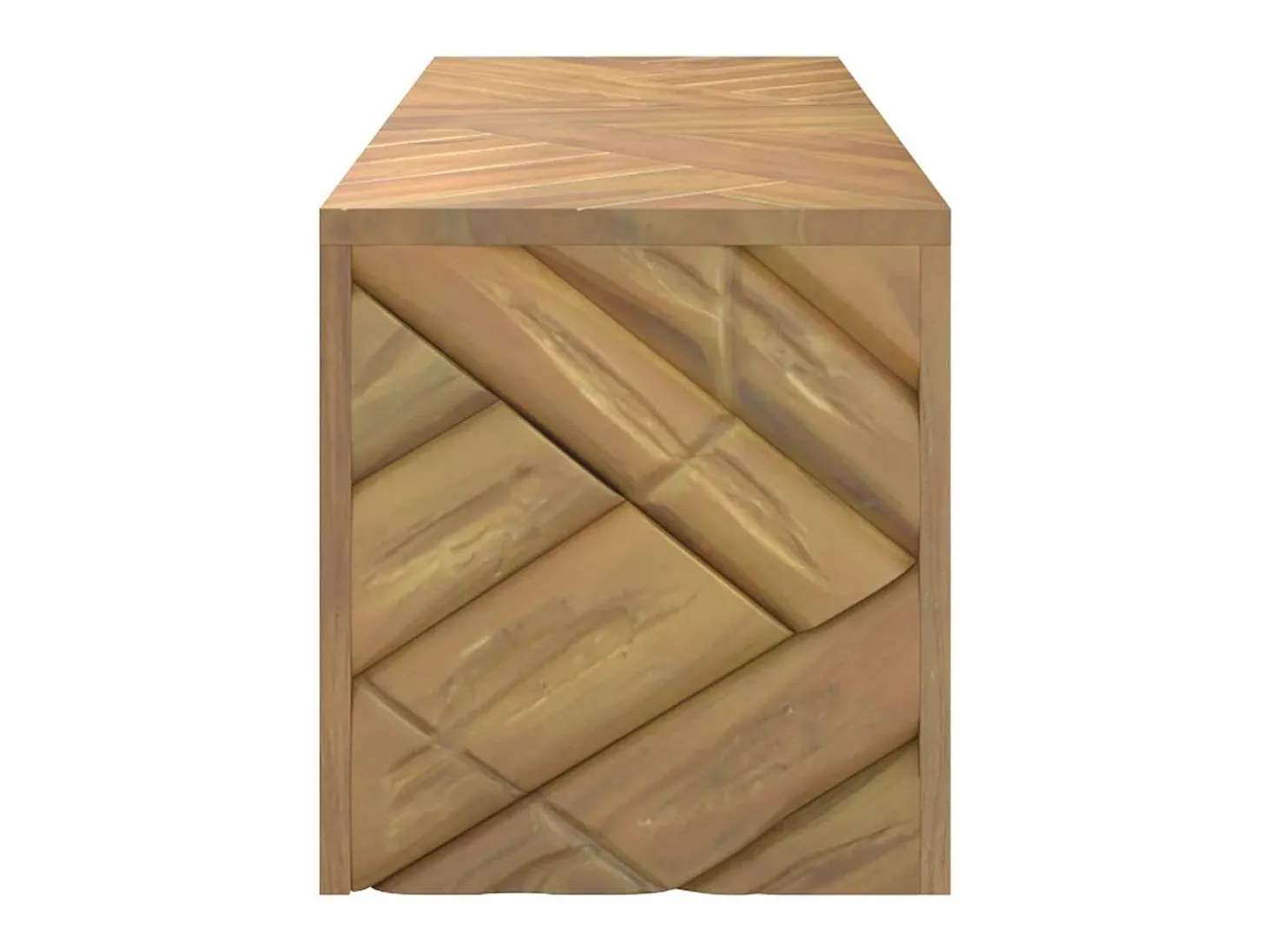 Mesa de centro madera maciza de teca 110x35x38 cm