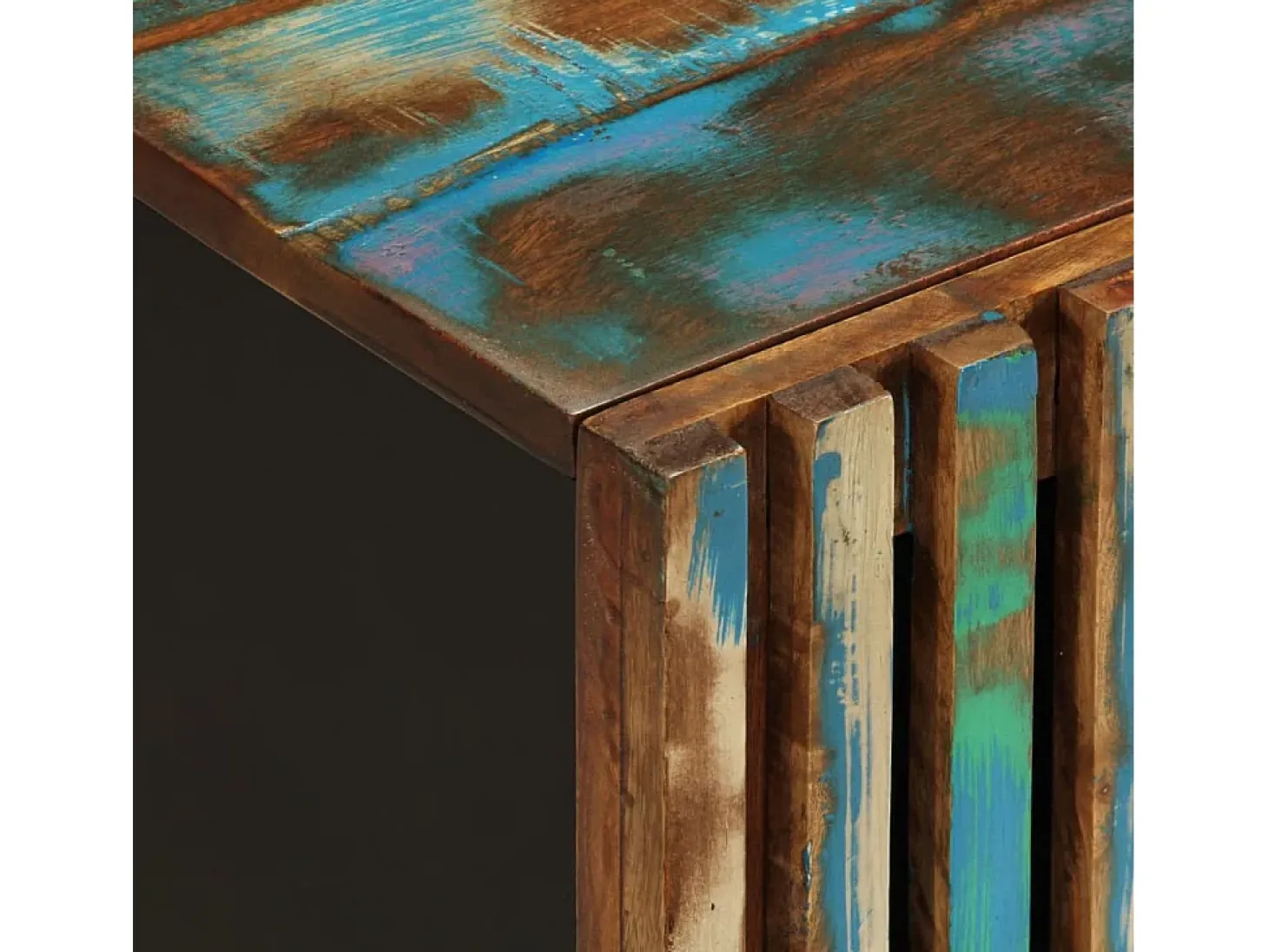 Mesa de centro madera maciza de acacia 80x51x40 cm