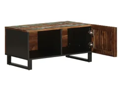 Mesa de centro madera maciza de acacia 80x51x40 cm