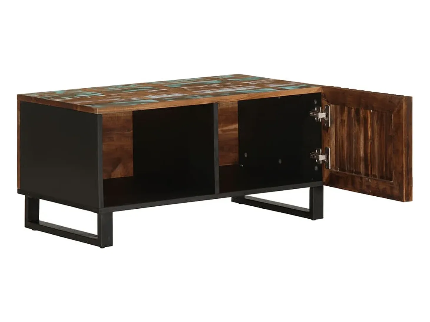Mesa de centro madera maciza de acacia 80x51x40 cm