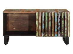 Mesa de centro madera maciza de acacia 80x51x40 cm