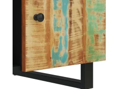 Mesa de centro madera reciclada y contrachapada 100x54x40 cm