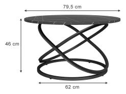 Mesa de centro negro 79.5x62x46 calgary
