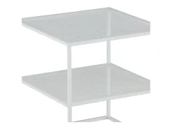 Mesa de centro Netz, mesa auxiliar blanca.