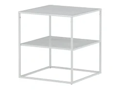 Mesa de centro Netz, mesa auxiliar blanca.
