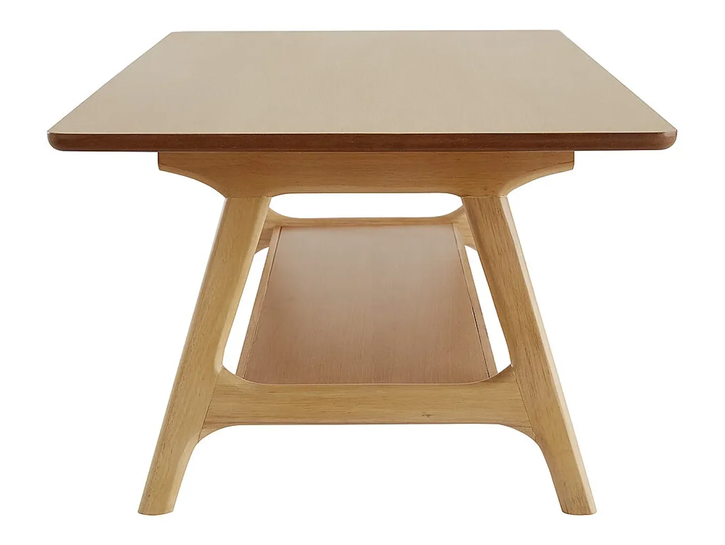 Mesa de centro nórdica rectangular con acabado en roble 120 cm BAKAR