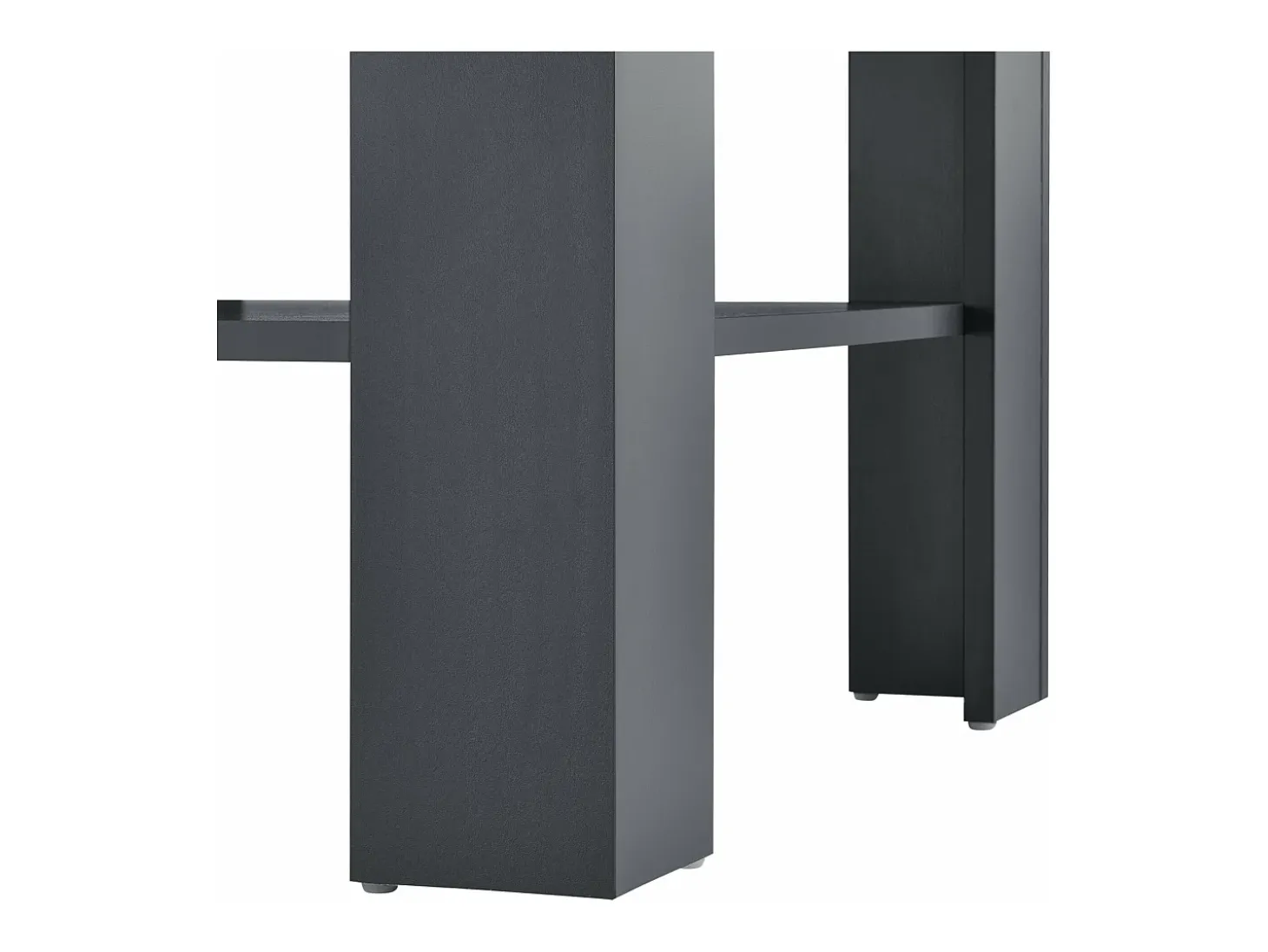 Mesa de centro para salón 60 x 60 x 40 cm gris oscuro 03_0008434