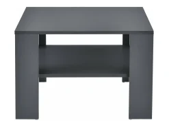 Mesa de centro para salón 60 x 60 x 40 cm gris oscuro 03_0008434