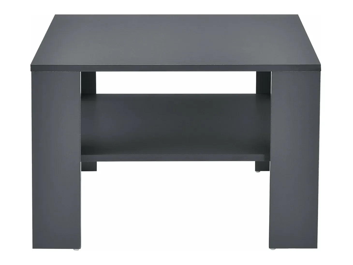 Mesa de centro para salón 60 x 60 x 40 cm gris oscuro 03_0008434