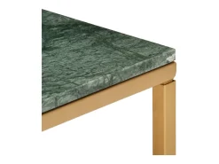 Mesa de centro piedra real textura de mármol verde 40x40x35 cm