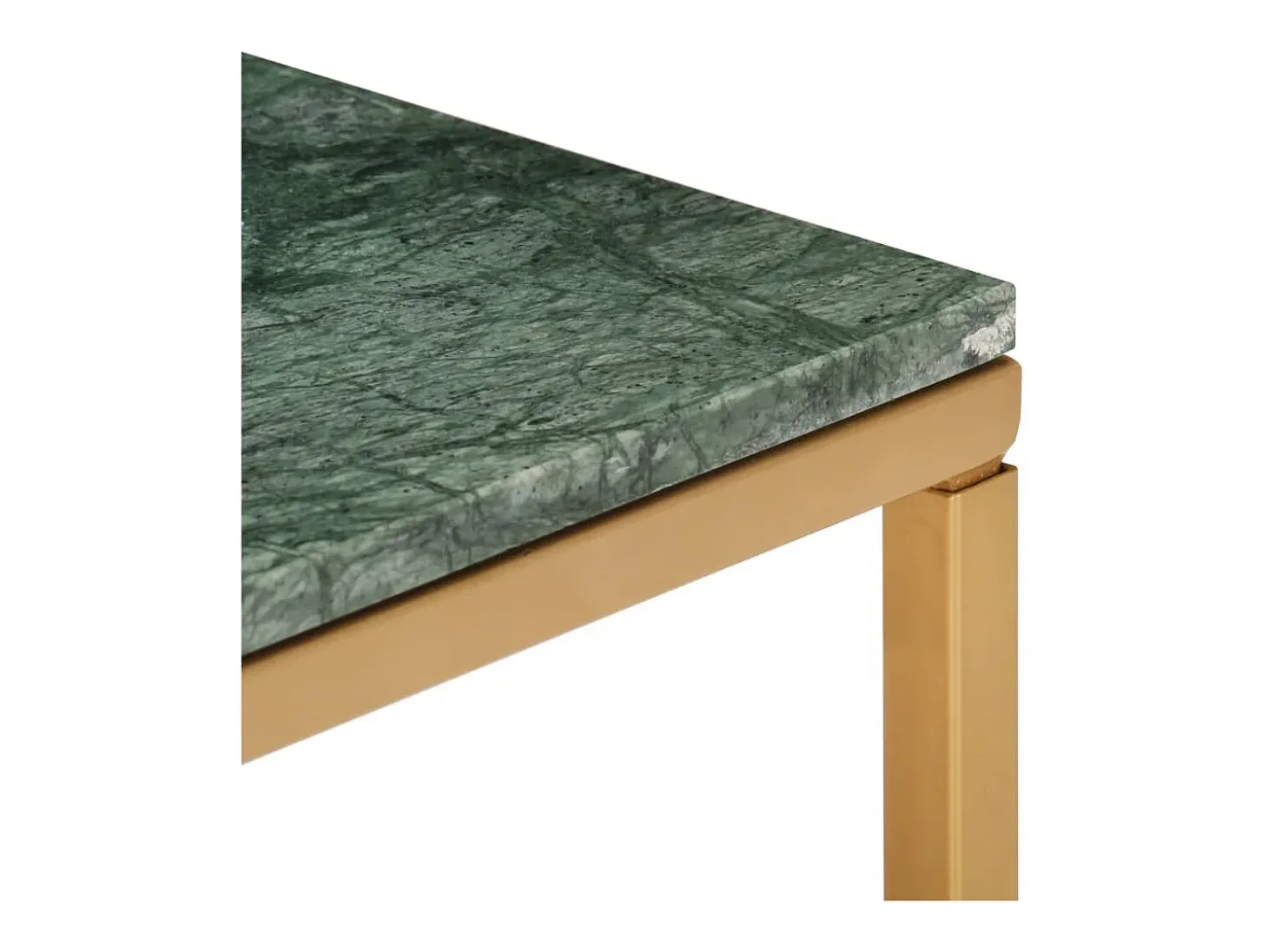 Mesa de centro piedra real textura de mármol verde 40x40x35 cm