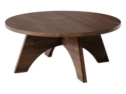 Mesa de centro redonda BELL Ø68 cm Roble Chocolate
