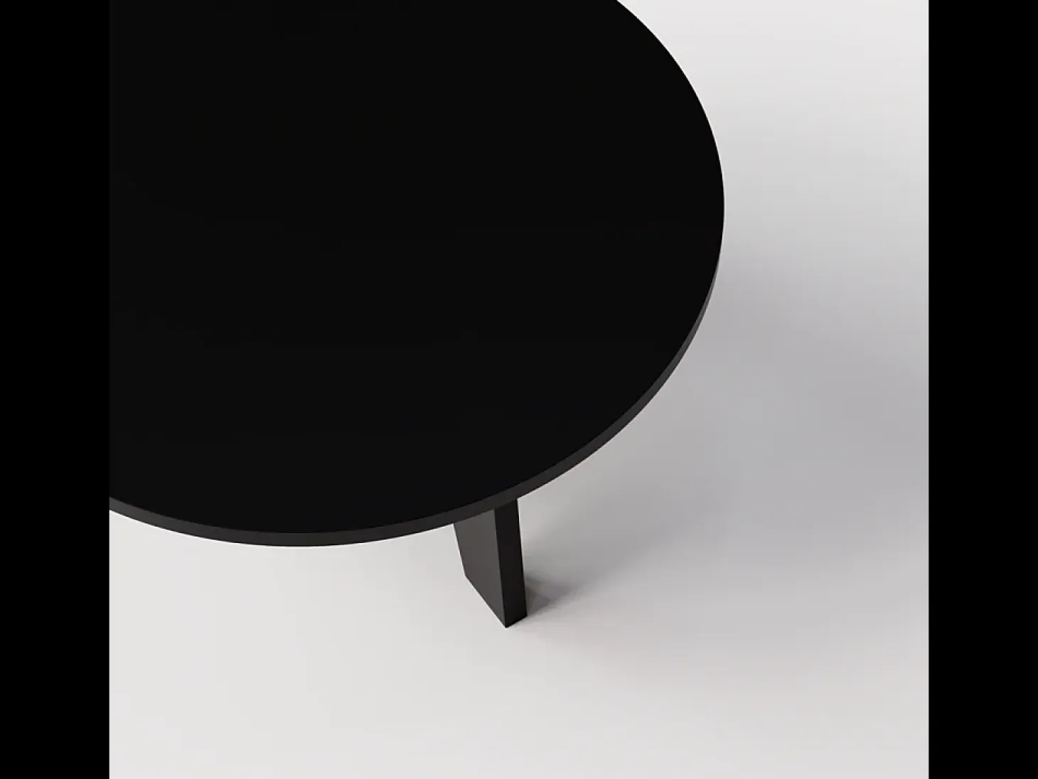 Mesa de centro redonda ELLA Ø90 cm Negro