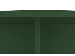 Mesa de centro redonda tablero laminado de 3cm verde cedar 100cm-HECHO EN ESPAÑA