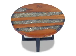 Mesa de centro resina de teca 60 cm